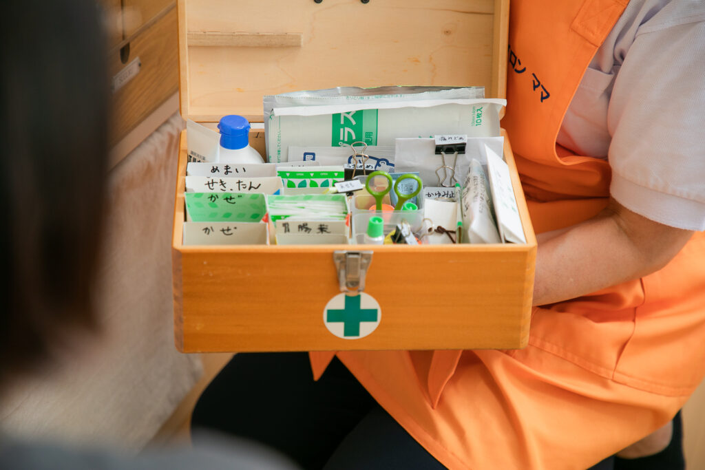 防災用品や常備薬